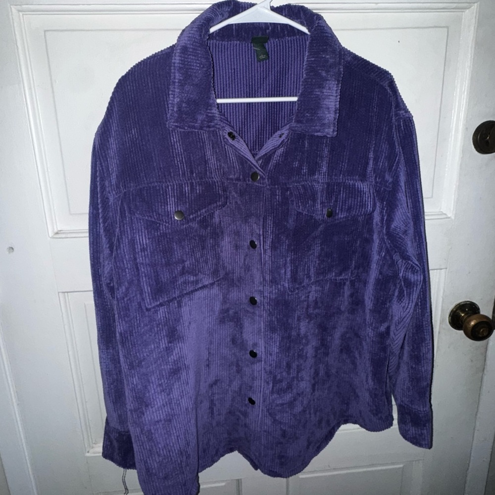 Wild Fable Deep Purple Teddy Jacket